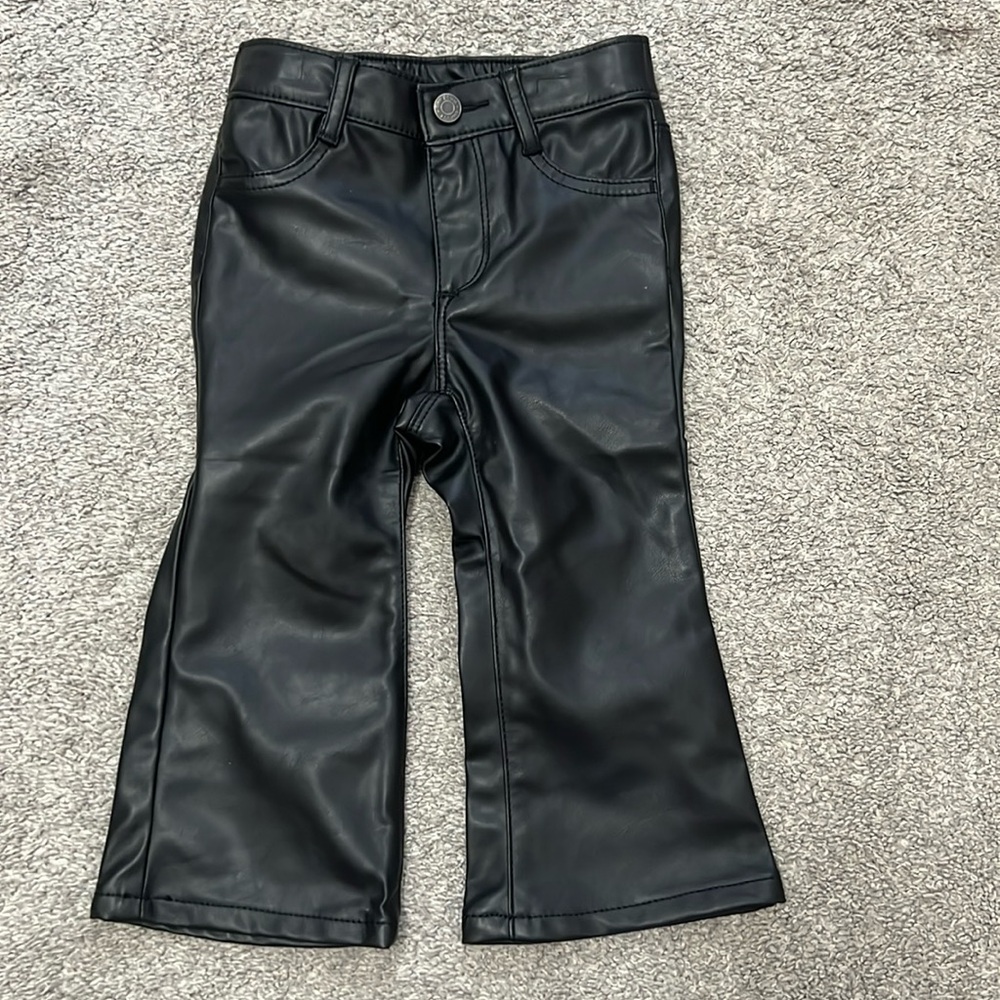 GAP 70s Flare Leather Pants
